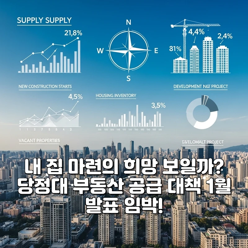내 집 마련의 희망 보일까? 당정대 부동산 공급 대책 1월 발표 임박!