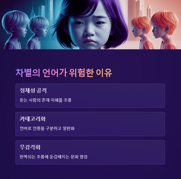 차별의 언어: 숨겨진 혐오 표현