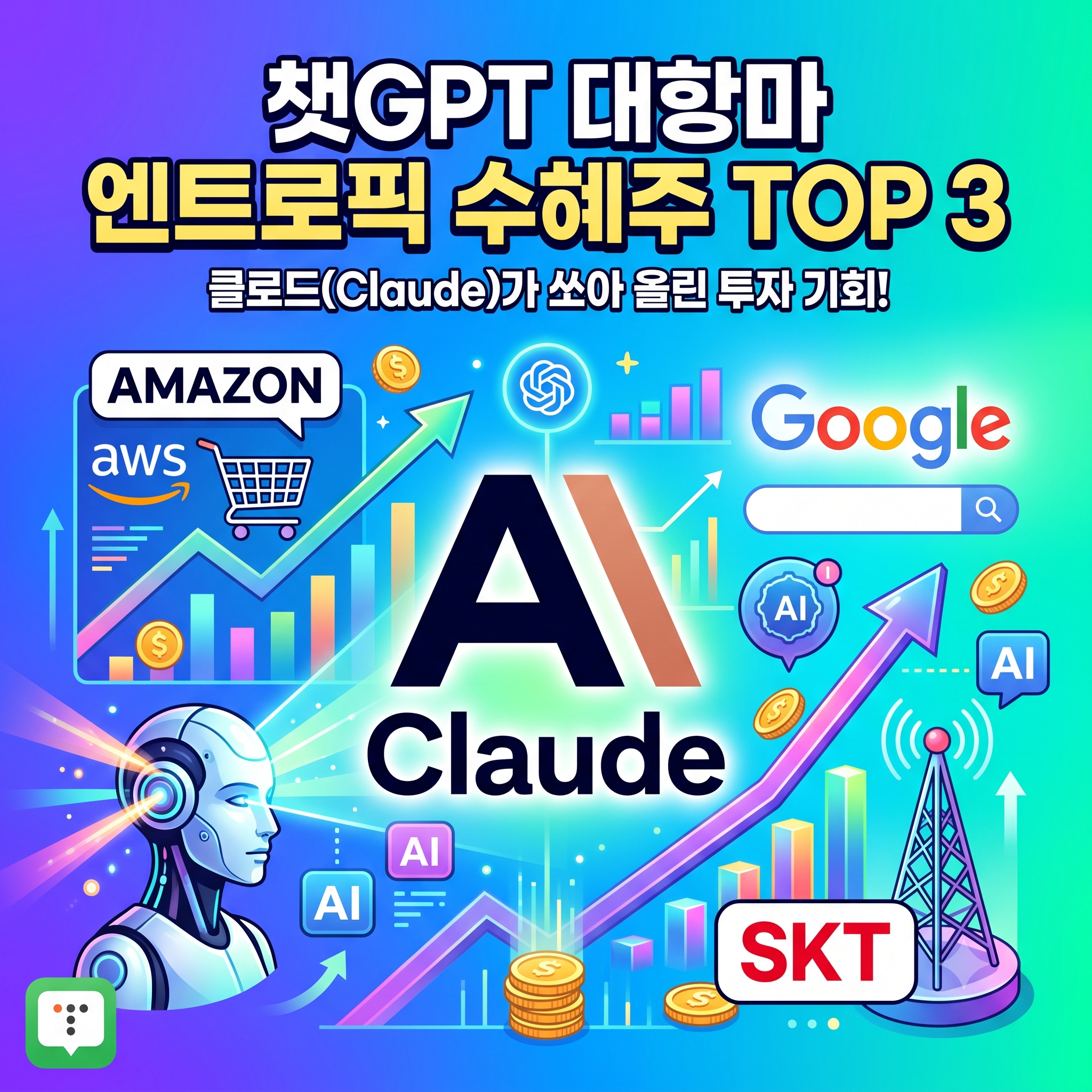 챗GPT 대항마 엔트로픽 관련주 총정리! 수혜주 핵심 기업 TOP 3