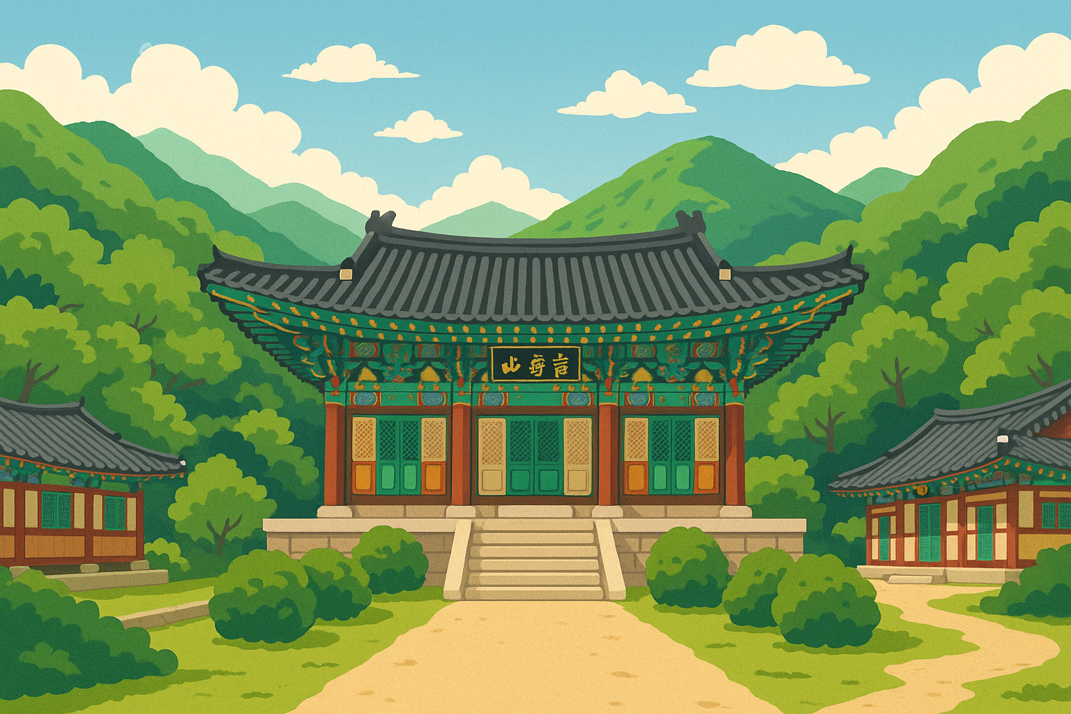 절 일러스트 사진