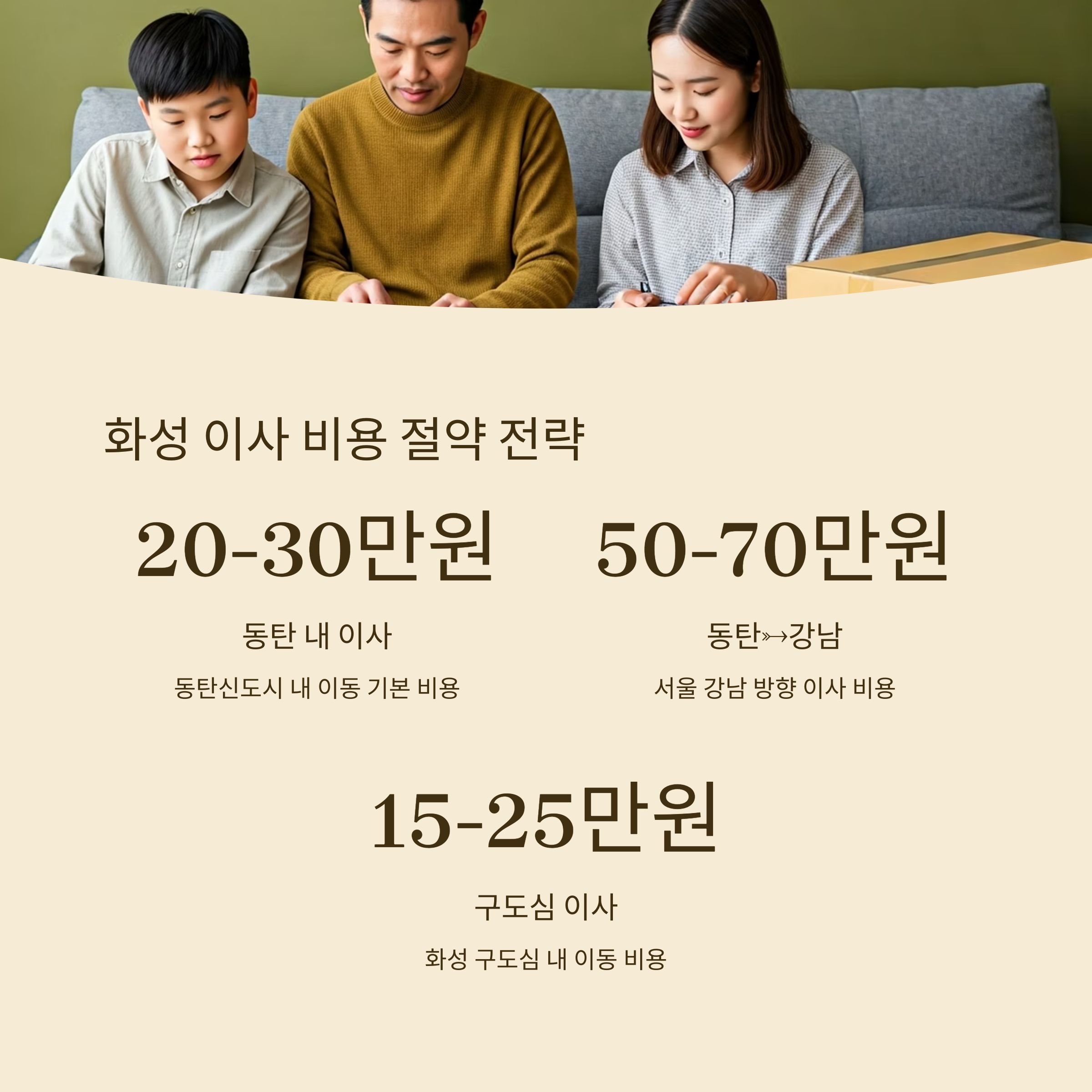 화성 이삿짐센터 이사비용 절약