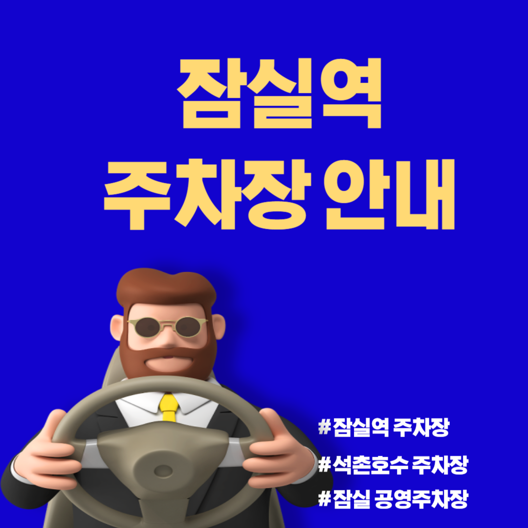 잠실역, 석촌호수 주차장 안내. 공영주차장, 민영주차장