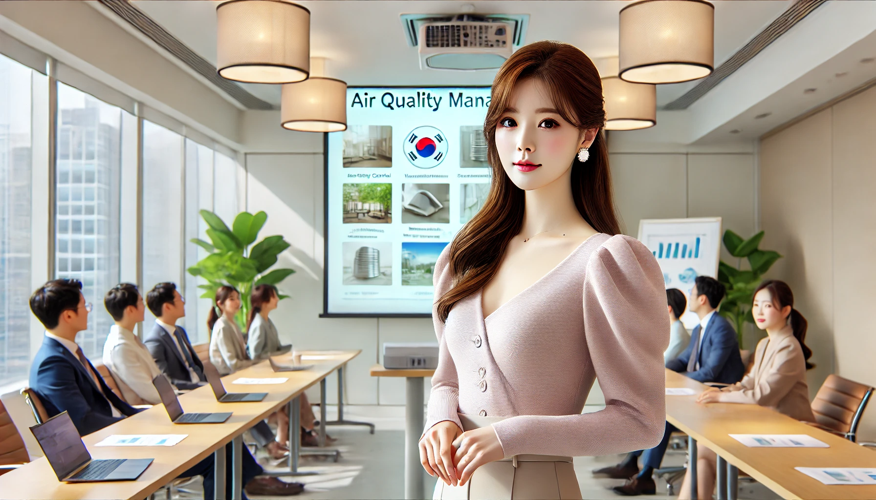 공기질 관리 교육하는 이미지