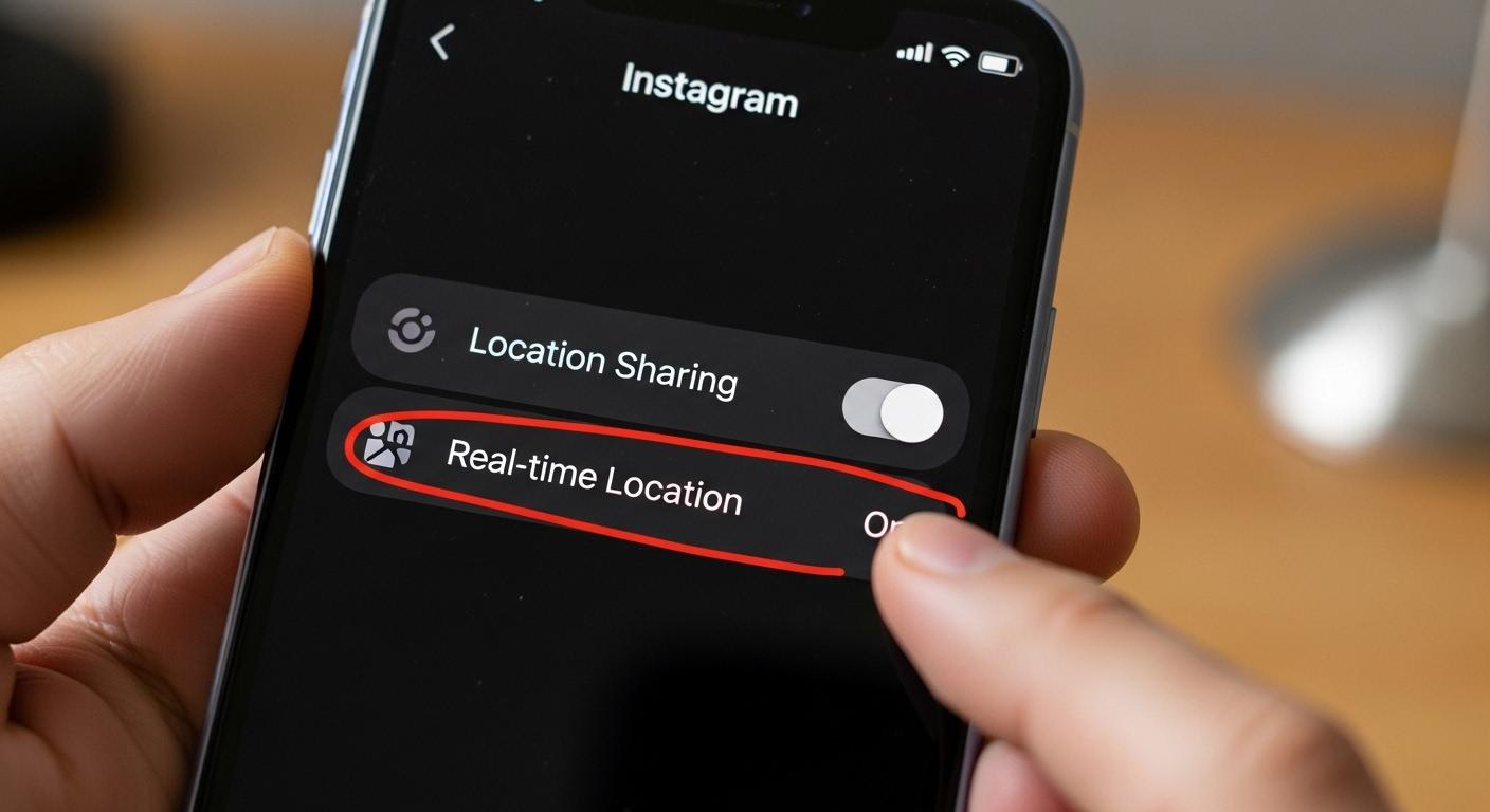 인스타 실시간 위치공유 끄기
