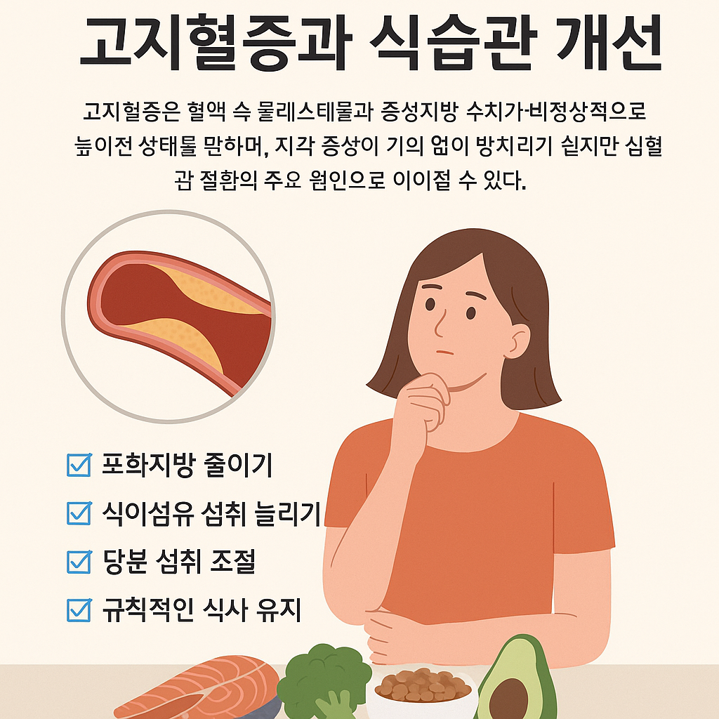 고지혈증 식습관 개선방법