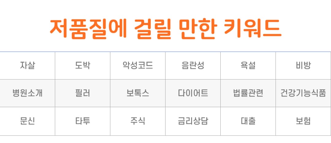 티스토리 블로그 저품질 이유와 해결방법