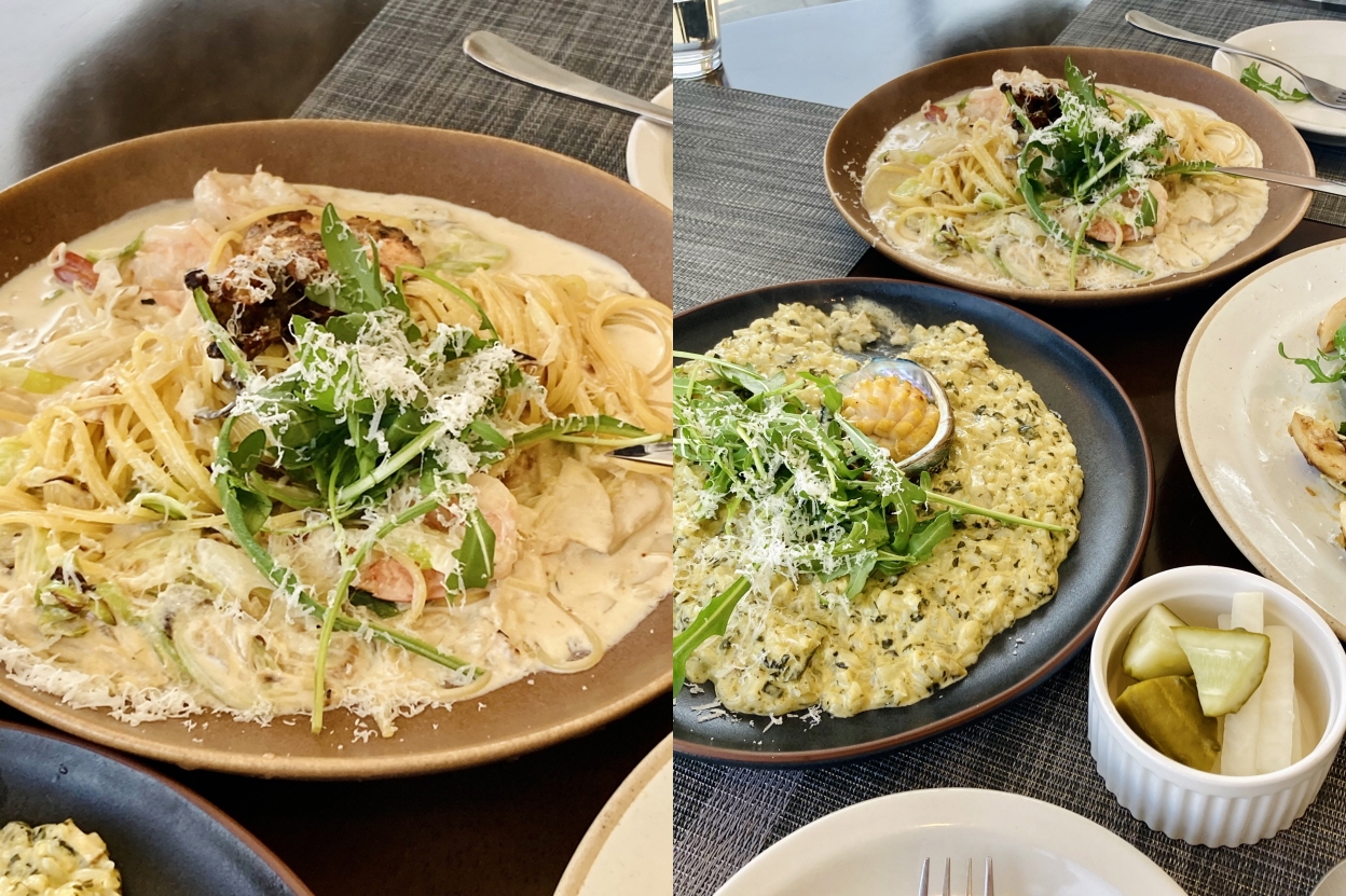 시즈너-대파-새우-크림파스타