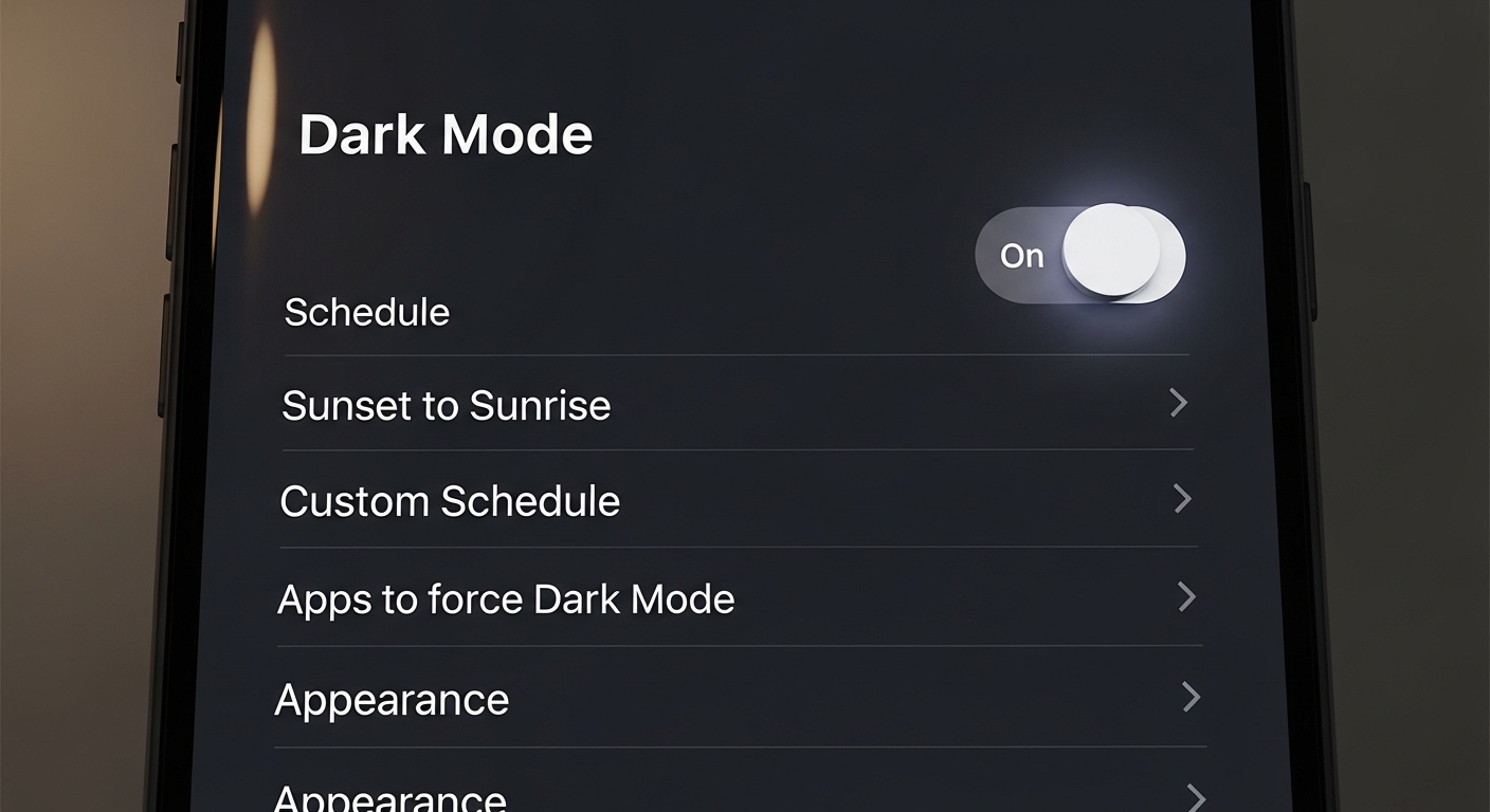 스마트폰 배터리 수명 늘리기 디스플레이 다크모드 설정 방법