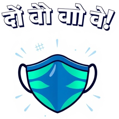 찬 공기 직접 흡입 금지! 마스크 착용