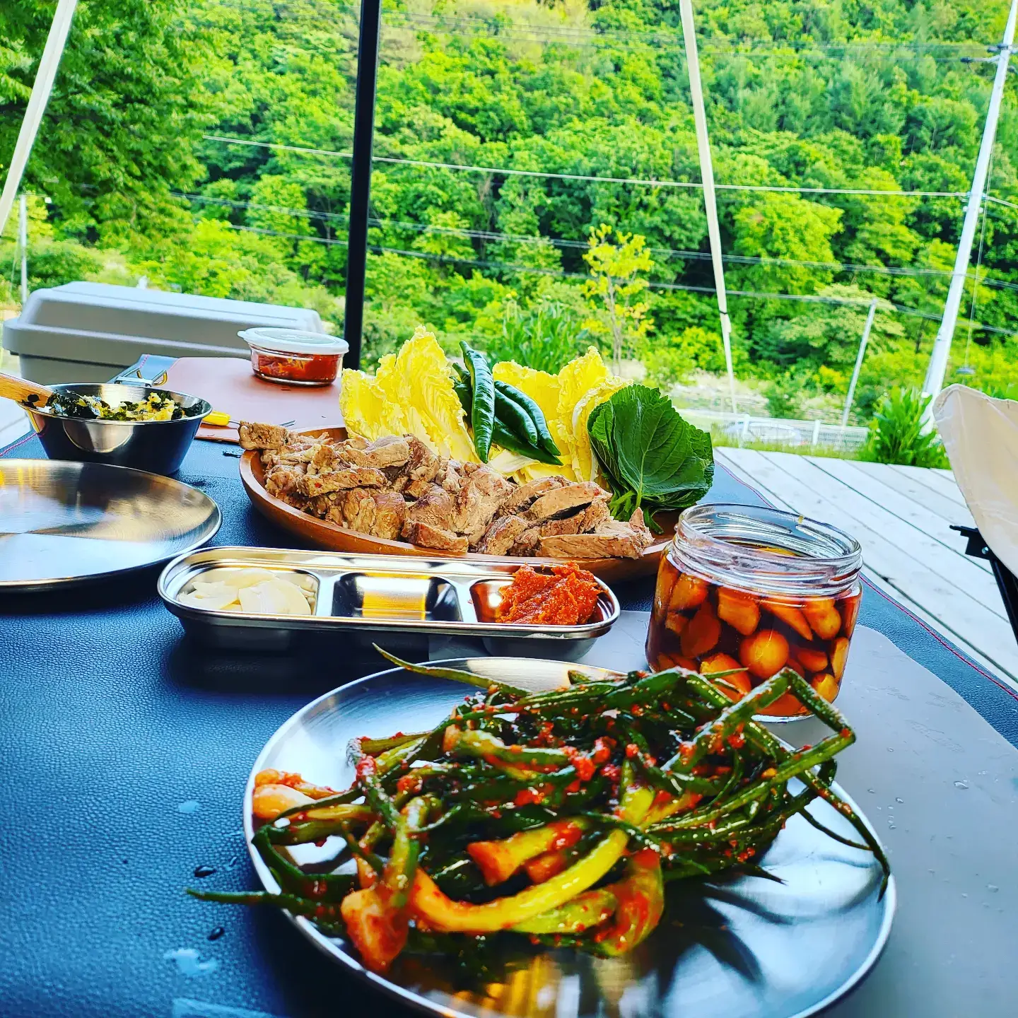 아내가 정성스럽게 만들어준 보쌈수육