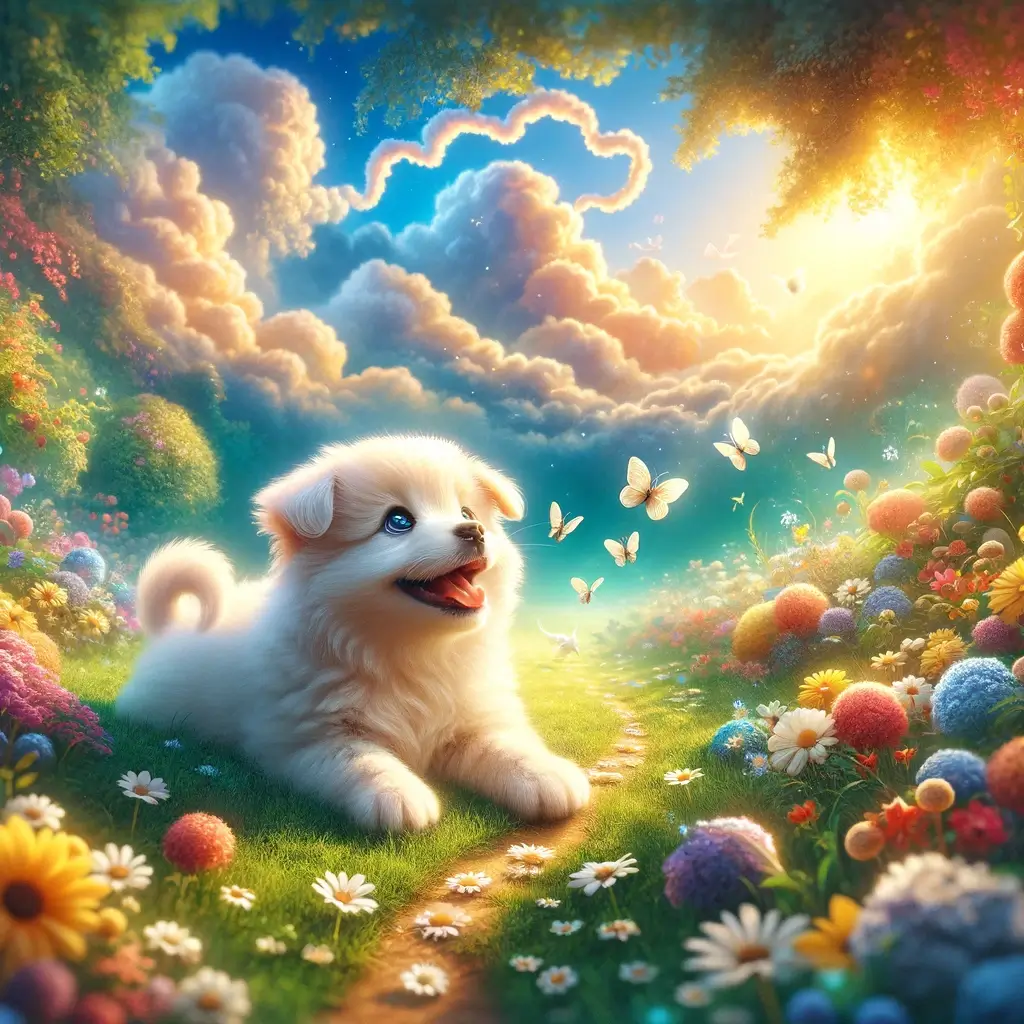 흰 강아지 꿈 해몽 해석