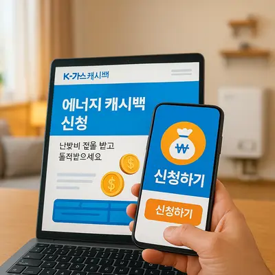 도시가스 에너지 캐시백 신청방법과 난방비 환급금 받는 완벽 가이드