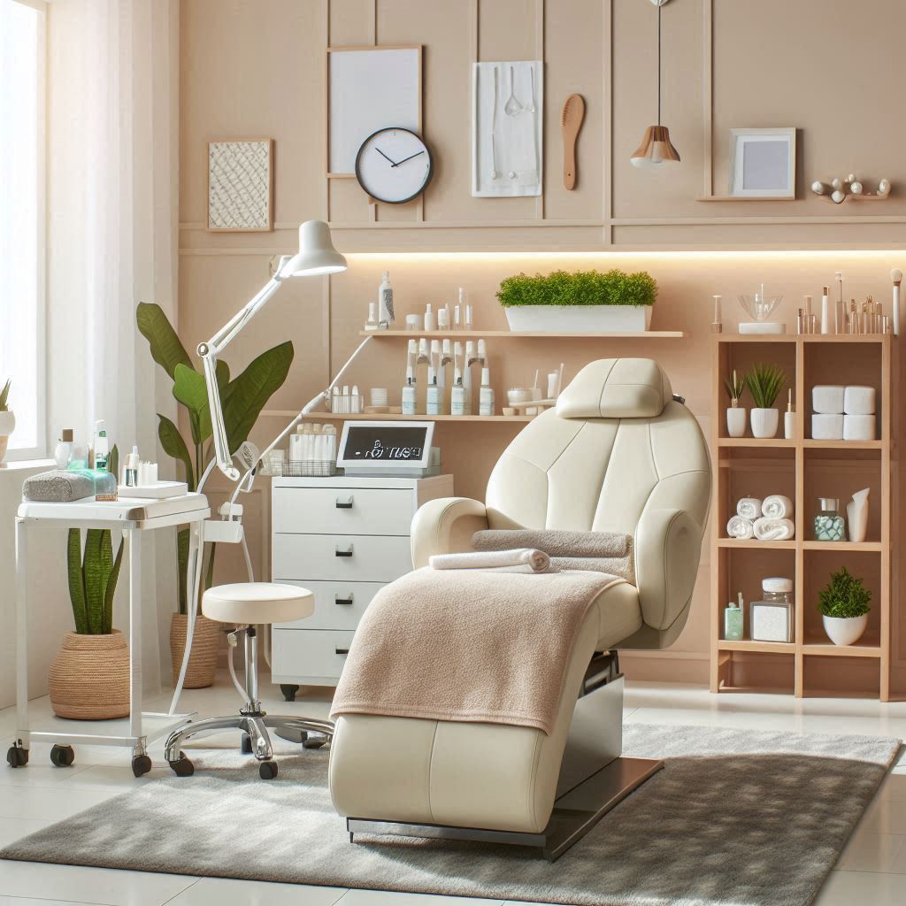 피부,체형관리 샵 배경