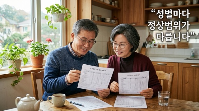 체지방률 정상범위 성별 기준 남성 여성"