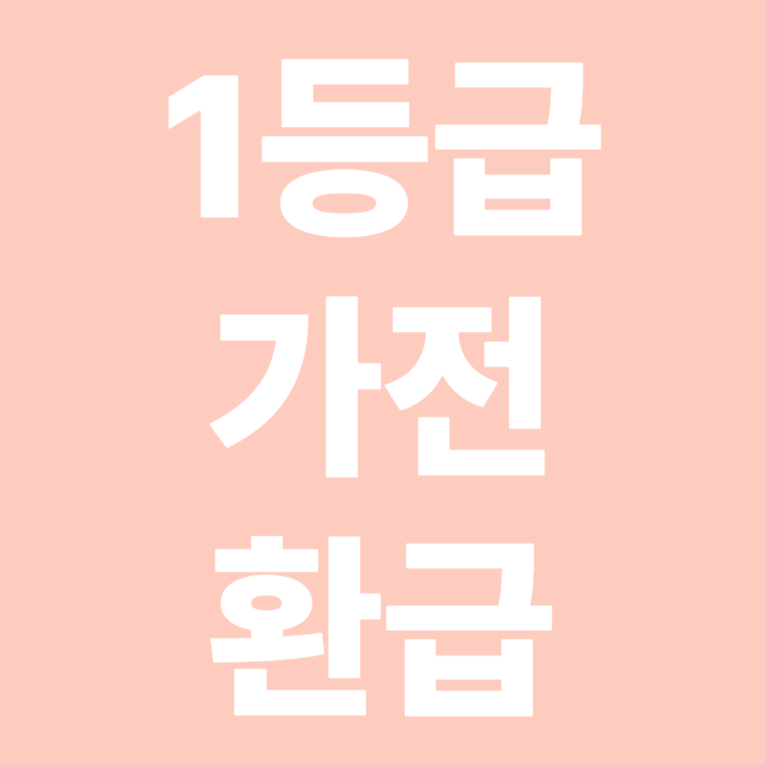 1등급 가전 환급