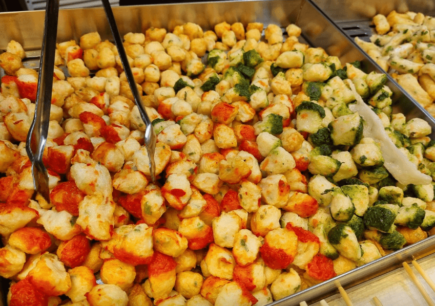 판매 중인 수제어묵 사진들