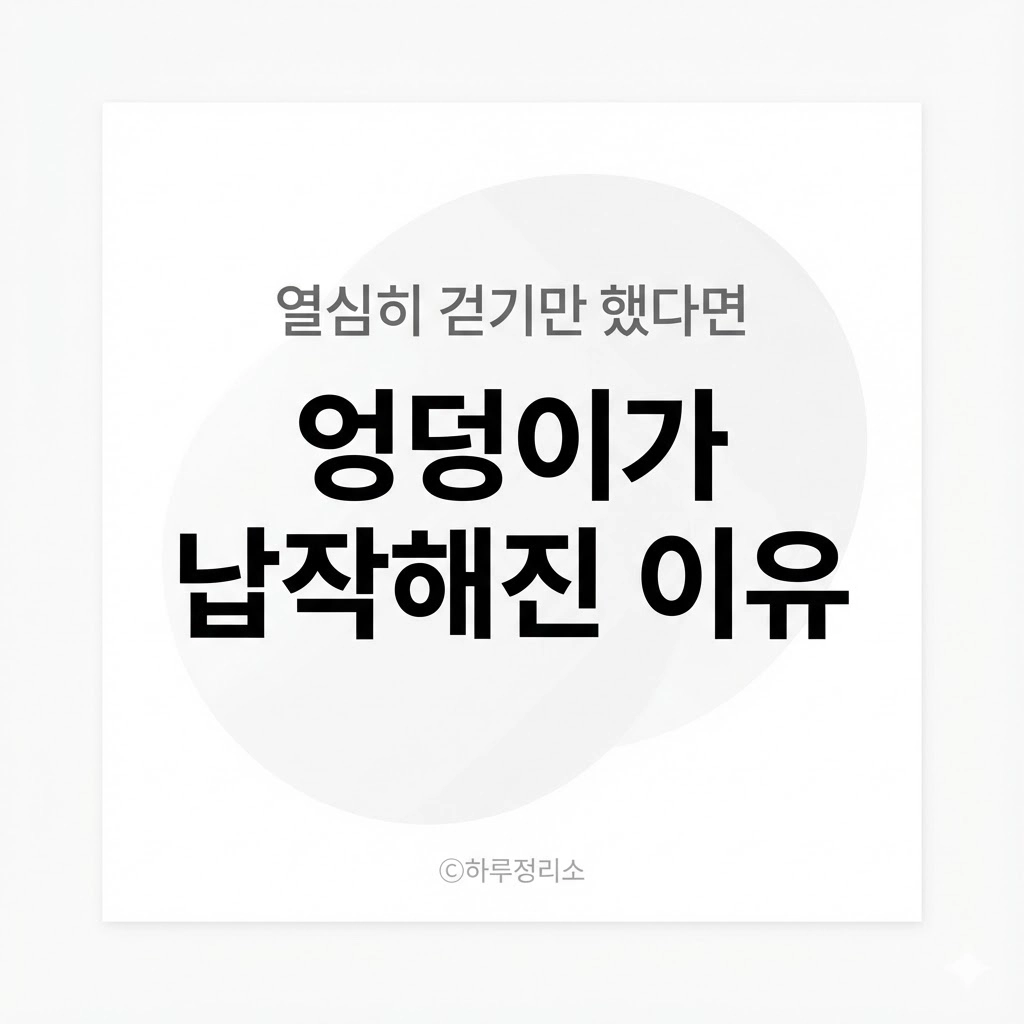 매일 만보 걷는데 다리가 가늘어진다면