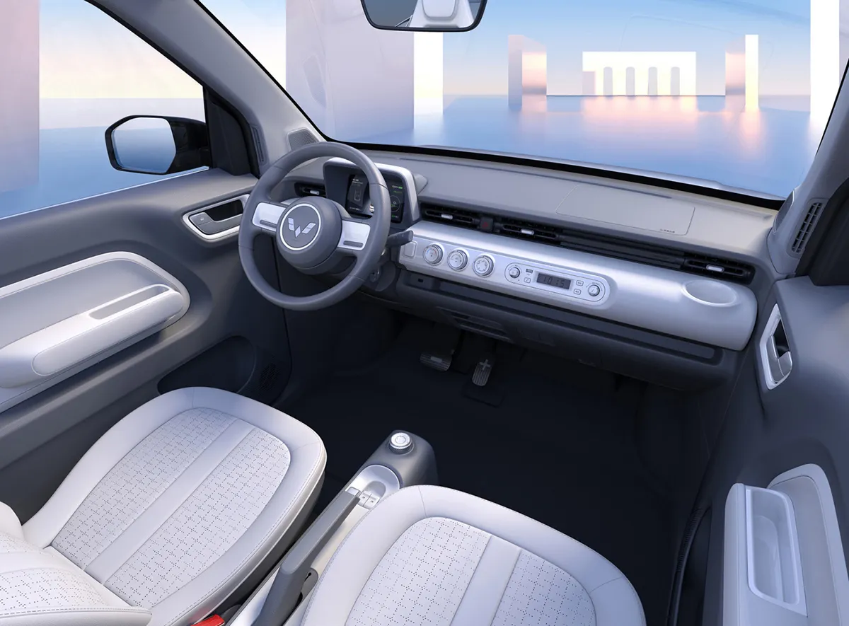 우링 홍광 미니 EV 컨버터블 실내