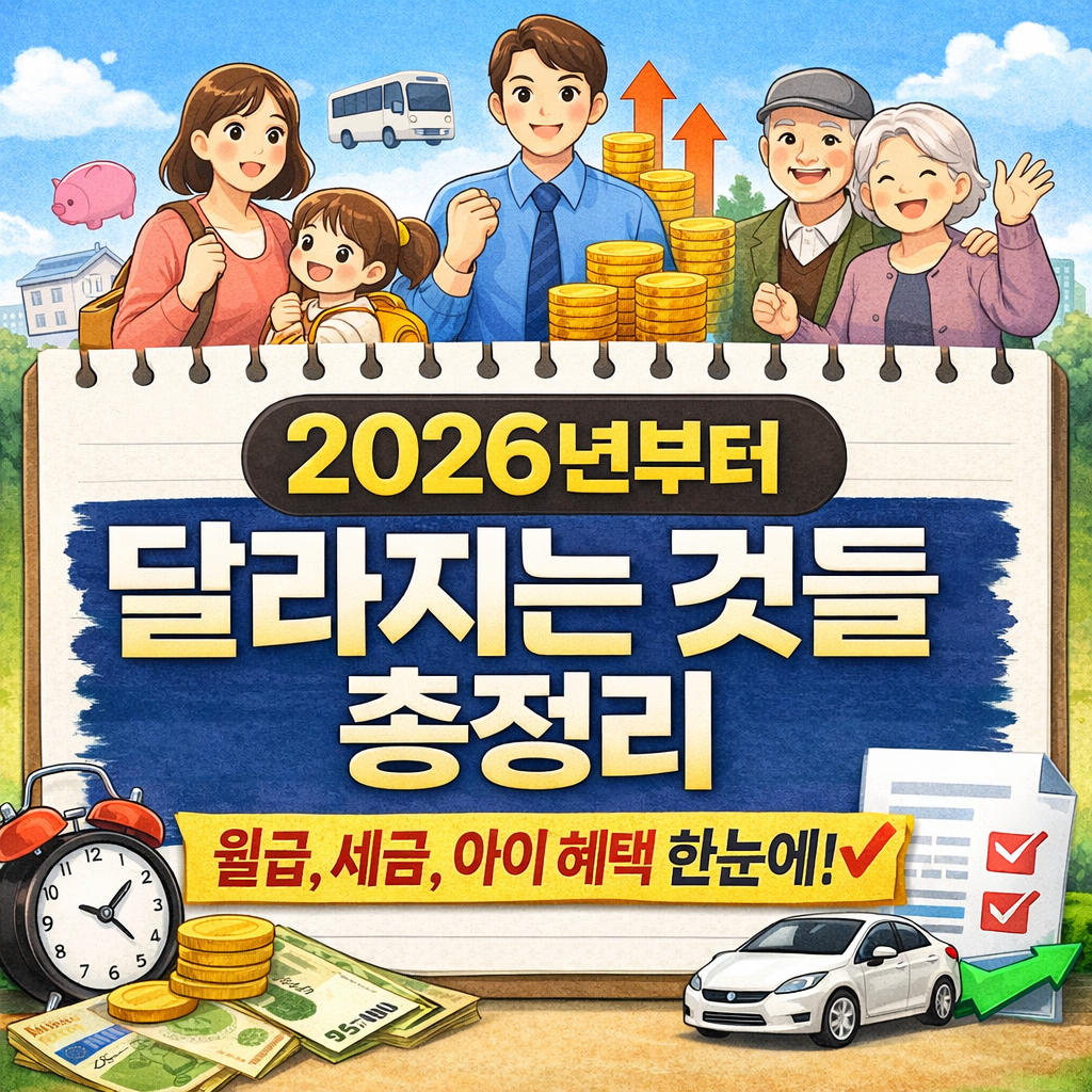 2026년 달라지는 것들 총정리