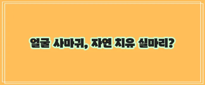 얼굴 사마귀 없애는 천연 방법 5가지