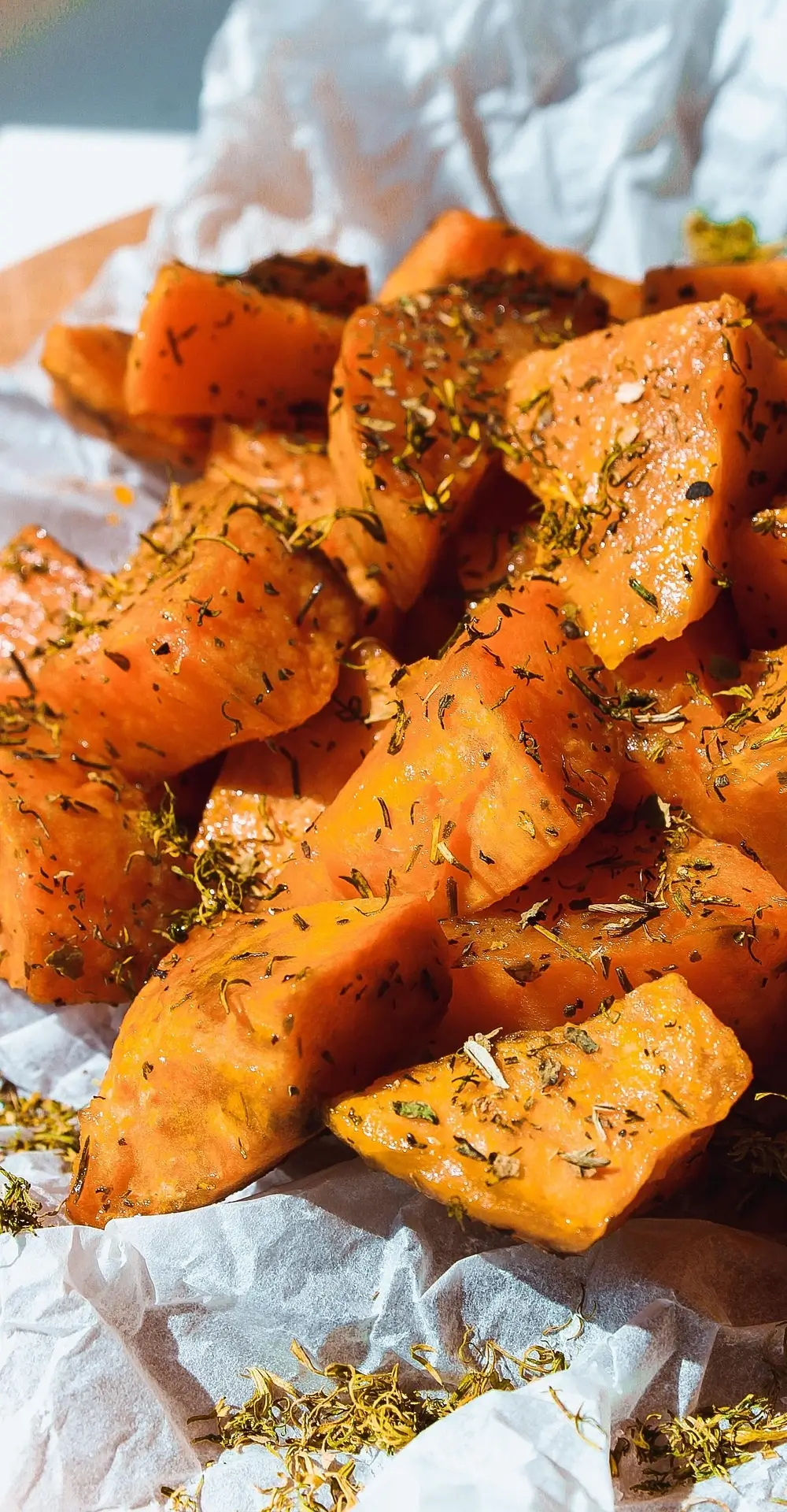 설탕을 줄여 만든 수제 고구마 맛탕 완성 모습