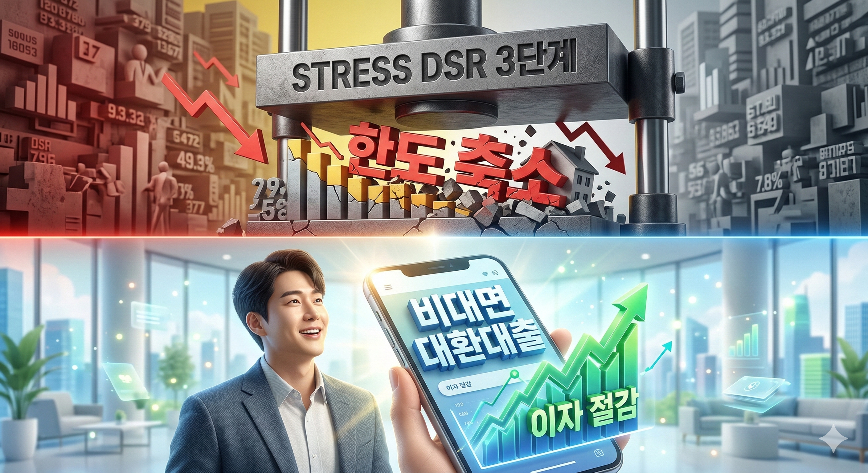 스트레스 DSR 3단계 주담대 한도 축소와 비대면 대환대출 대응 전략