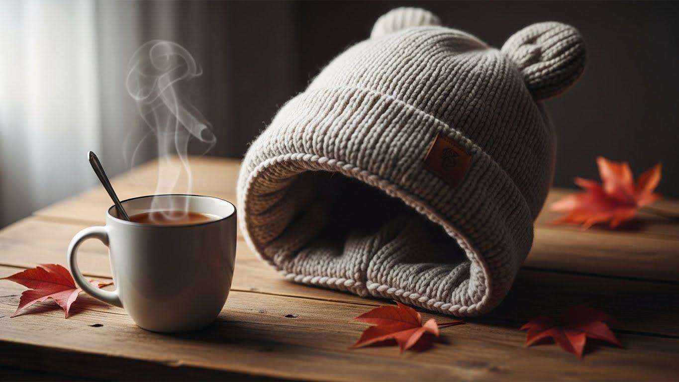 패딩 후드 모자