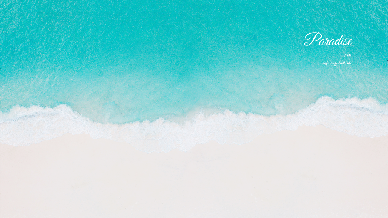 08 해변의 파도 C - Paradise 바다배경화면