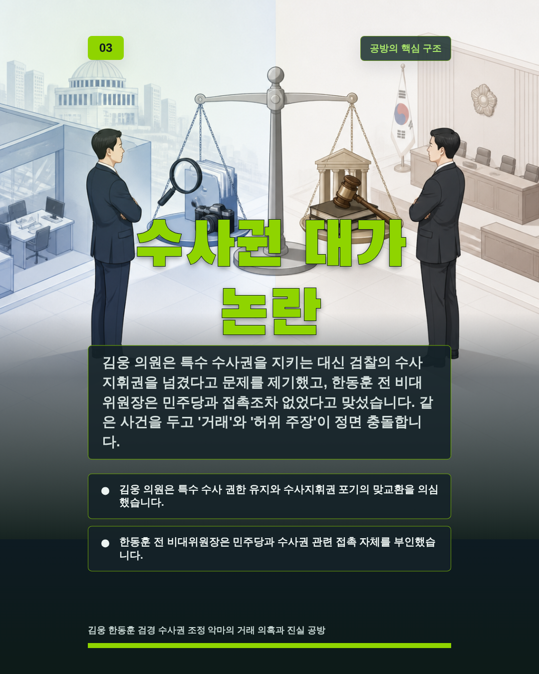 수사권 대가 논란