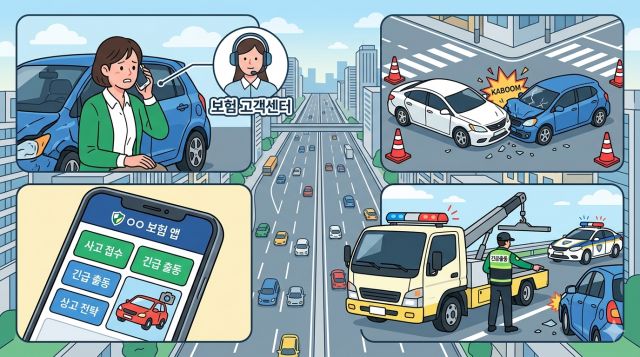 디비손해보험고객센터 대표번호와 사고접수 및 긴급출동 방법 안내 이미지