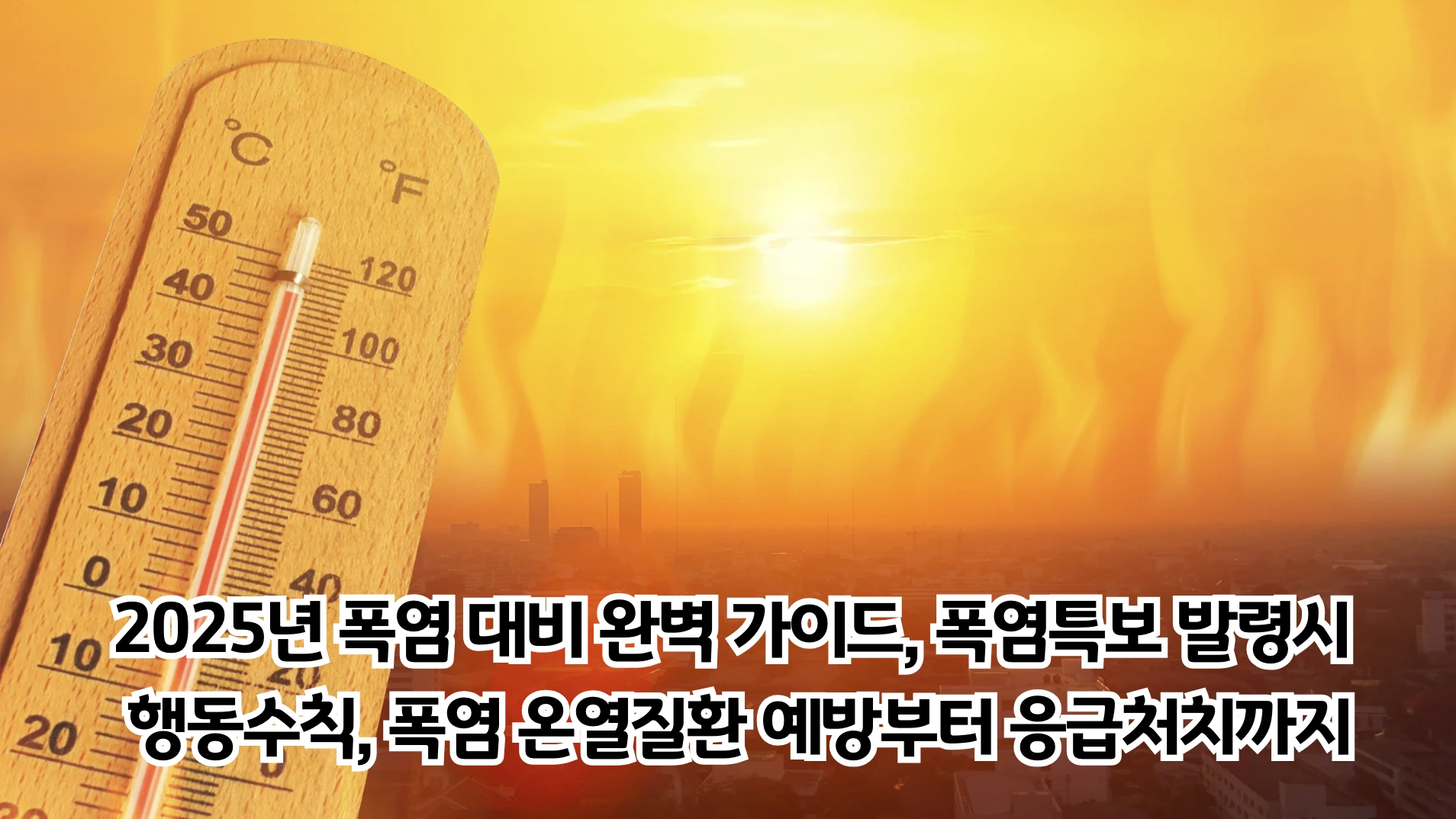 2025년 폭염 온열질환 예방의 모든 것: 생존을 위한 필수 가이드