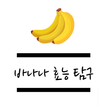 바나나 효능에 대해 알아보자