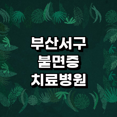 부산 서구 불면증