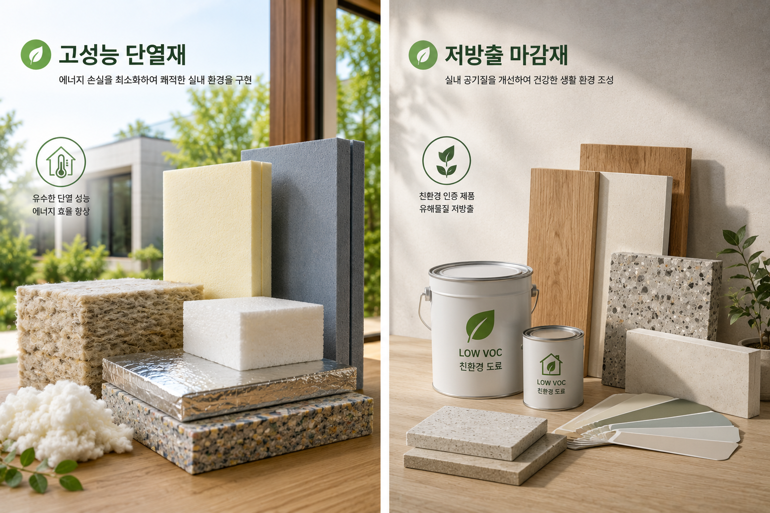 친환경 건축 자재 종류