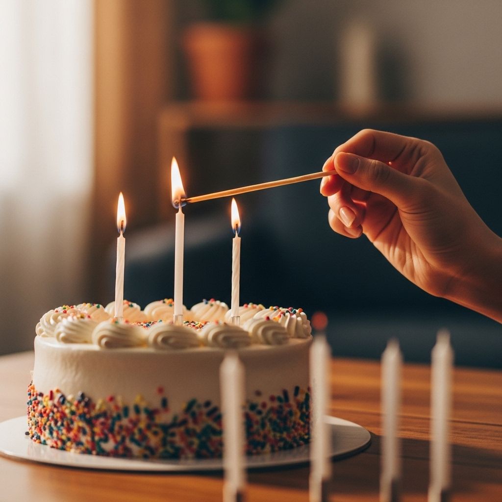 베스킨라빈스 크리스마스 케이크 사전예약 케이크에 불 붙이기