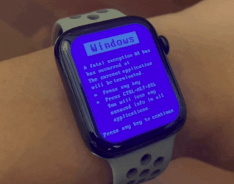 blue screen