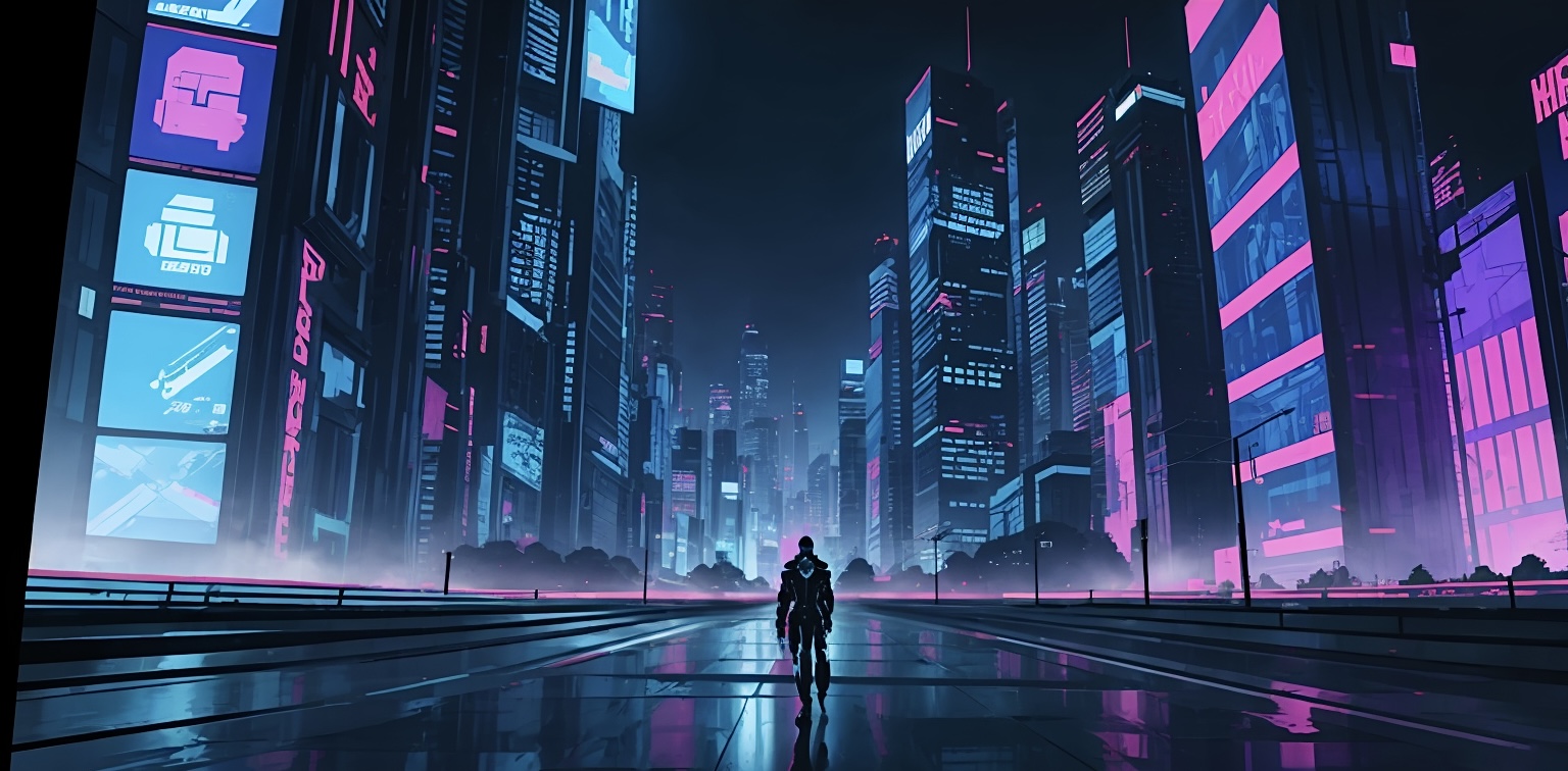 Cyberpunk, fantasy, futuristic wallpaper