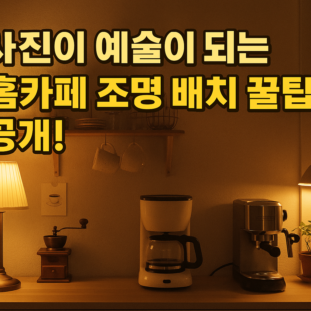 홈카페 조명 배치