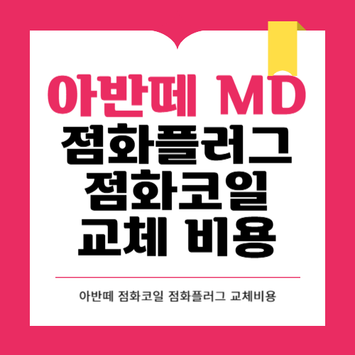 아반떼 MD 점화플러그 점화코일 교체비용, 얼마일까? 언제 바꿔야 할까?