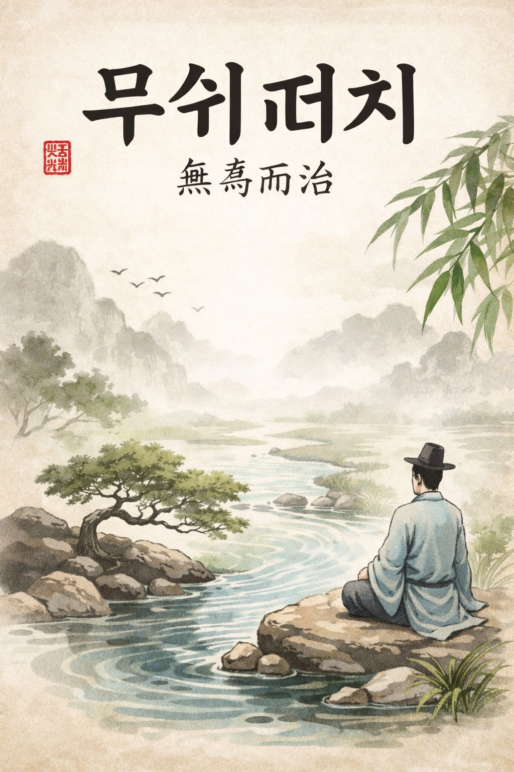 무위이치 사자성어 이미지