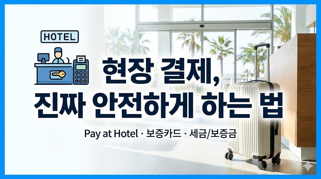 💳 아고다 숙소 예약 시 현장 결제완벽 가이드 (실수 0% 체크리스트)