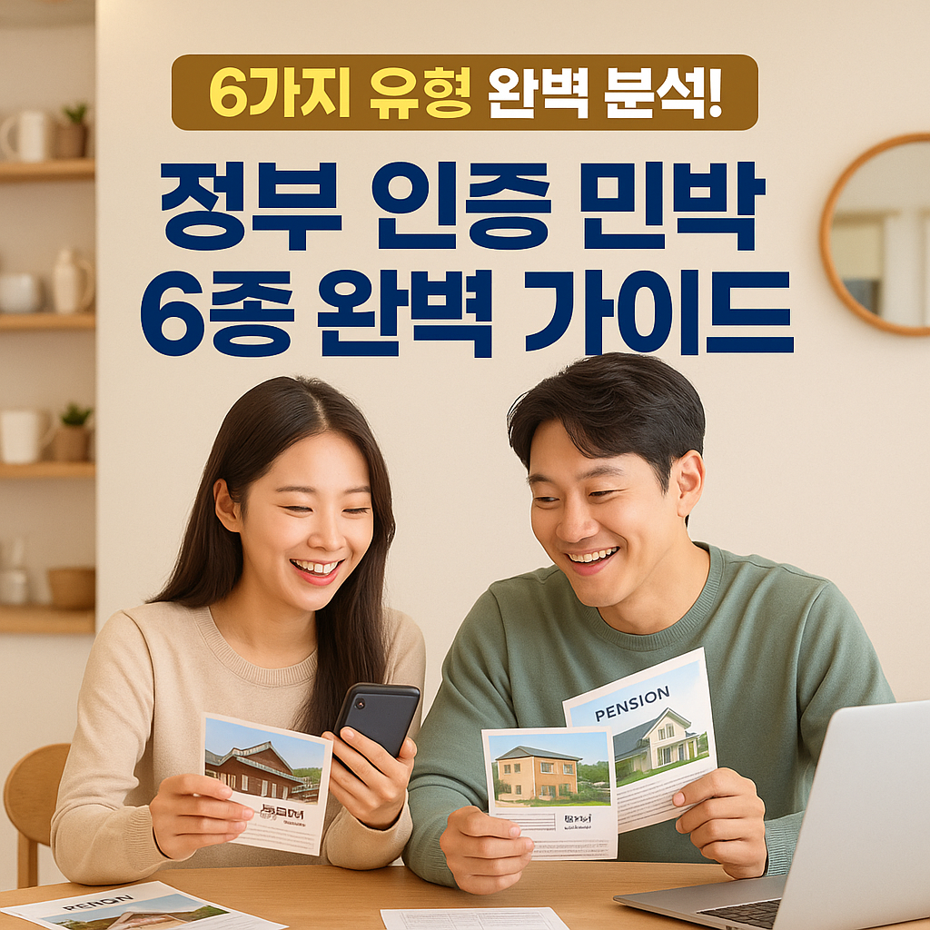 정부 인증 민박 6종 완벽 가이드