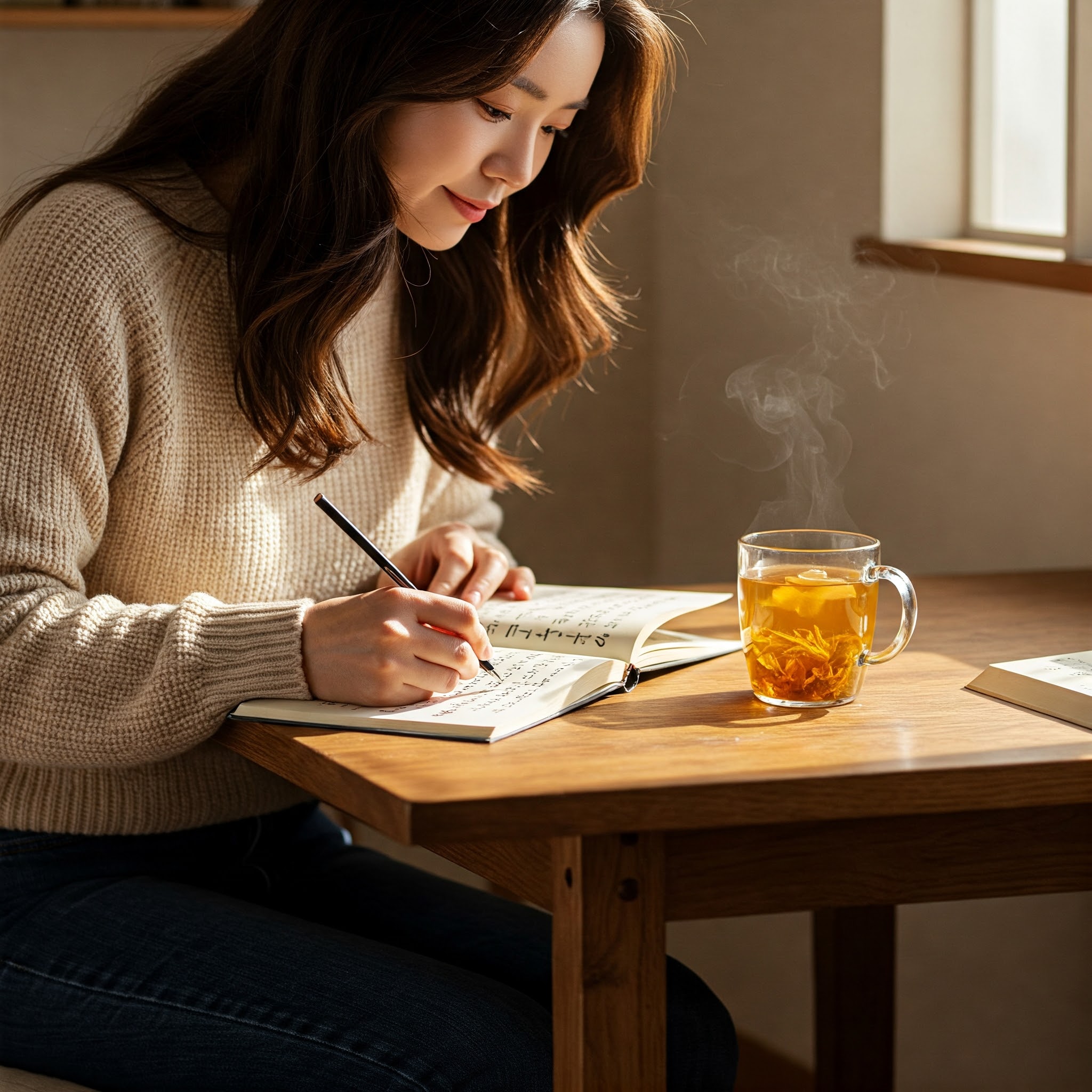 커피대신 허브차 마시기, 일기도 쓰며 우울감 완화 루틴 실천해보기!