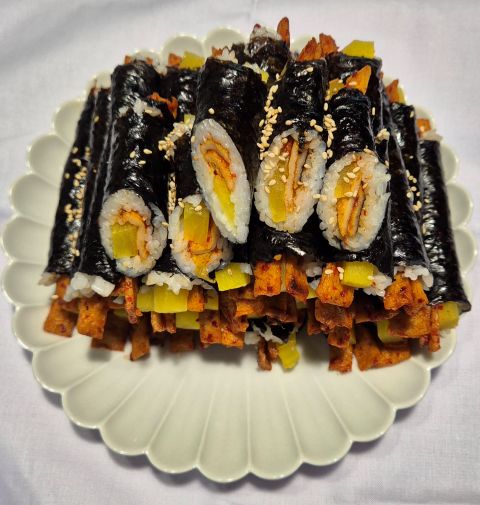 김밥 완성