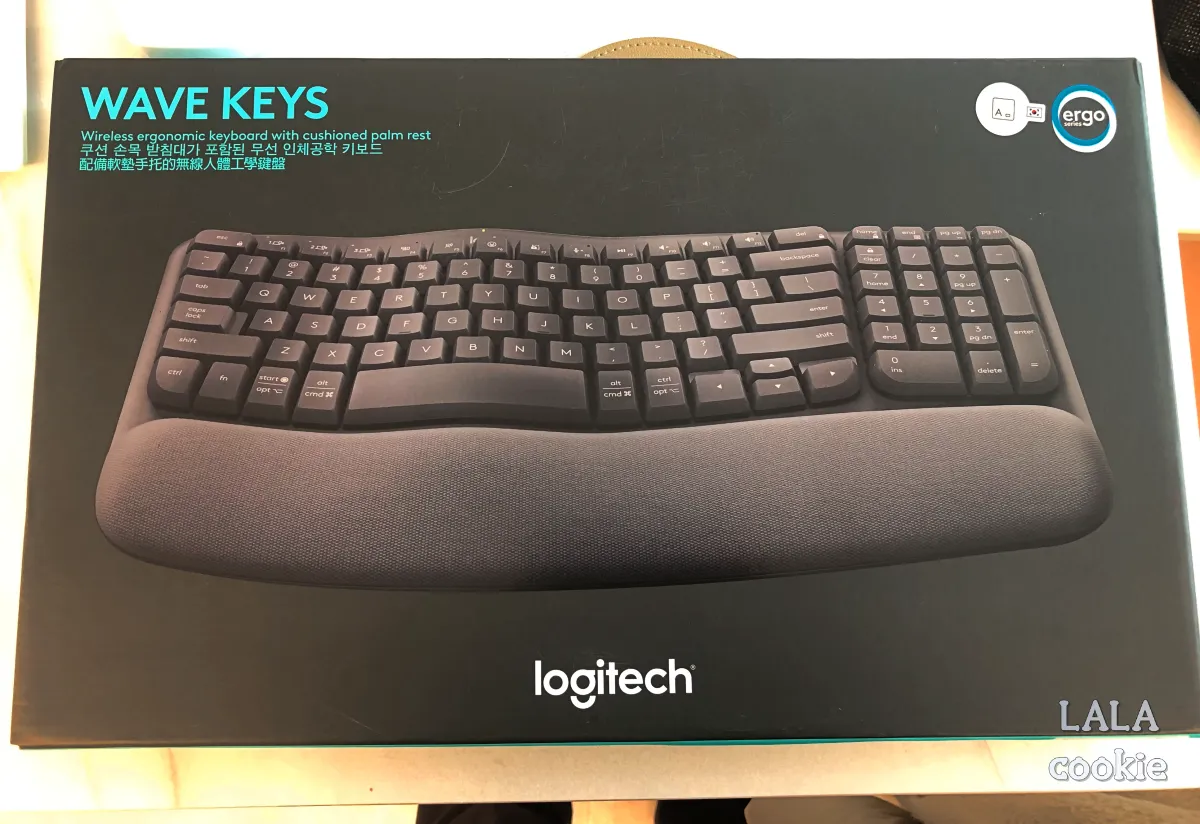 직장인-키보드-추천-손목-편한-로지텍웨이브-박스포장