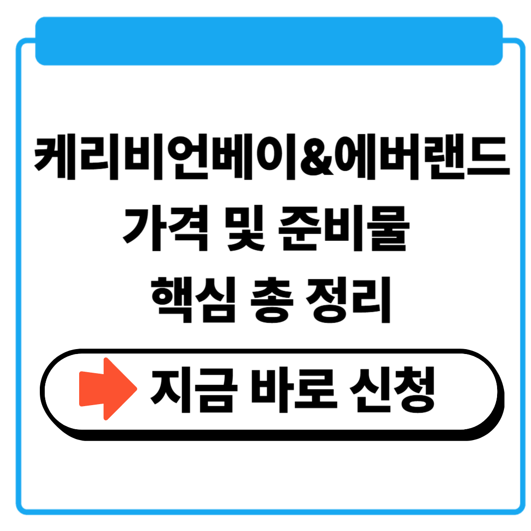 2025 케리비안베이 및 에버랜드 가격 준비물 셔틀버스 최신 가이드