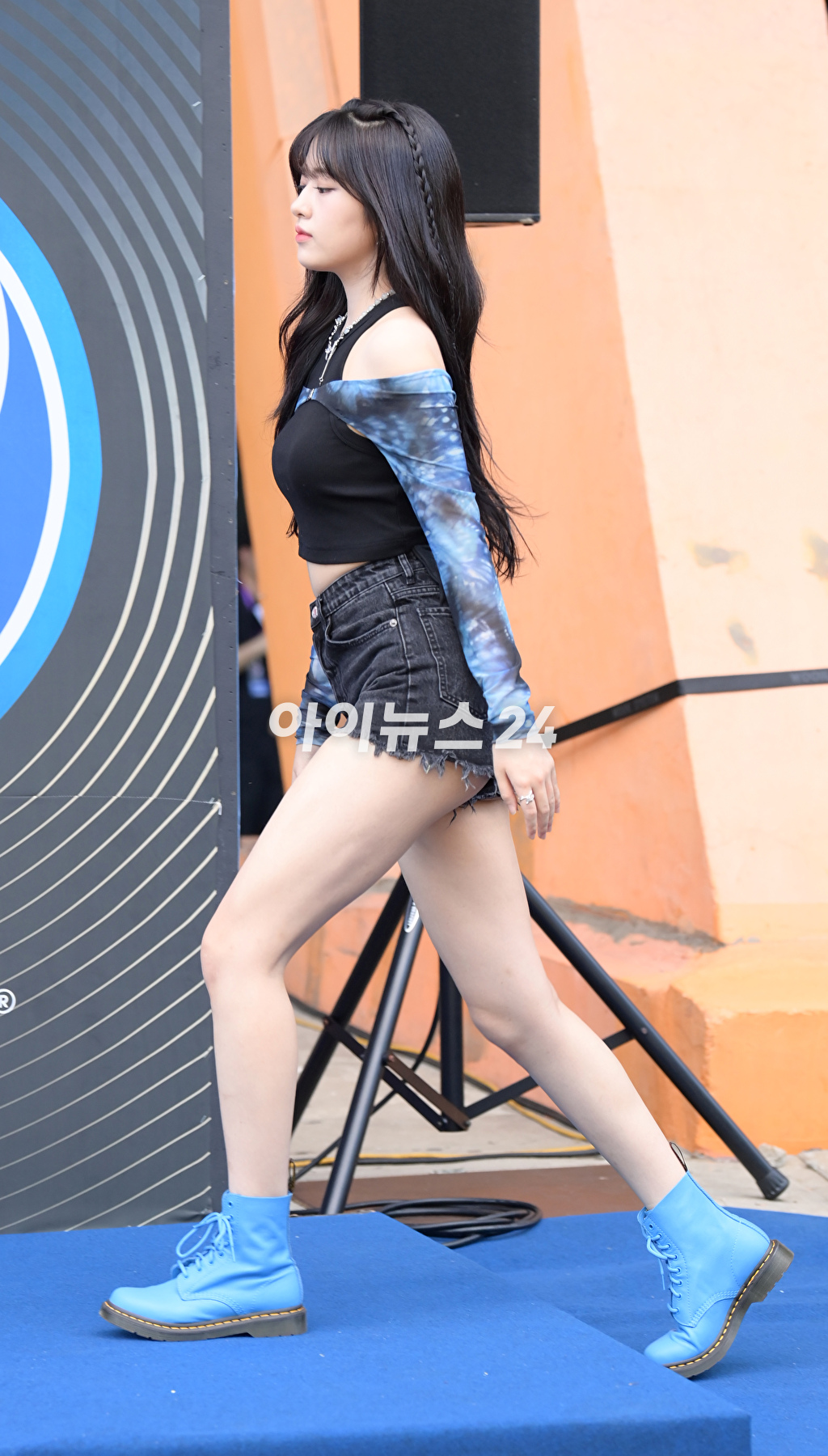 그룹 아이브(IVE) 안유진이 5일 오후 서울 잠실실내체육관에서 열린 '펩시 썸머 페스타 2023' 포토월 행사에 참석하고 있다. [사진=정소희 기자]