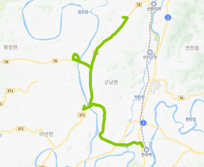 연천-82-7번-버스-노선-지도