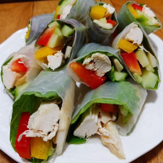 닭가슴살깻잎롤쌈