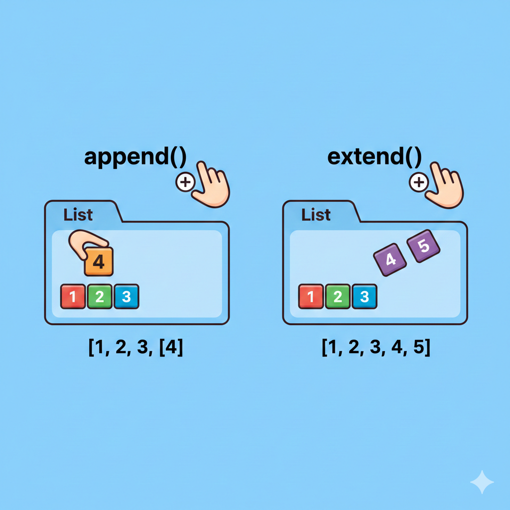 append()와 extend()